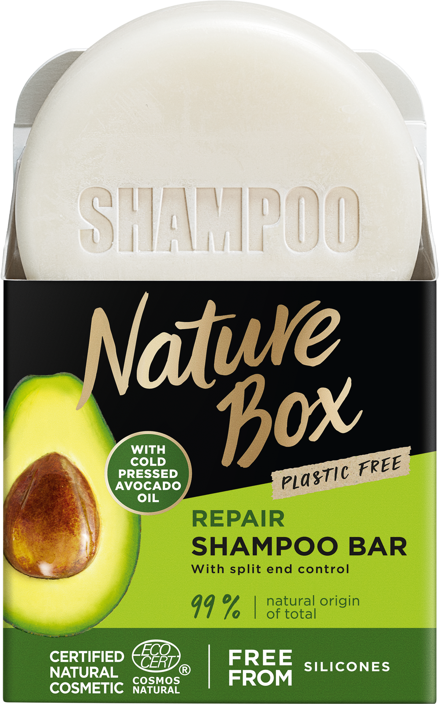 Твердый шампунь Nature Box для восстановления волос, с маслом авокадо холодного отжима, 85 г - фото 2