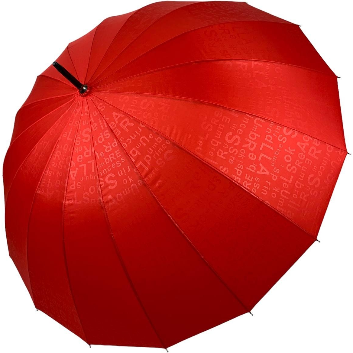 Женский зонт-трость полуавтомат Toprain 100 см красный - фото 1