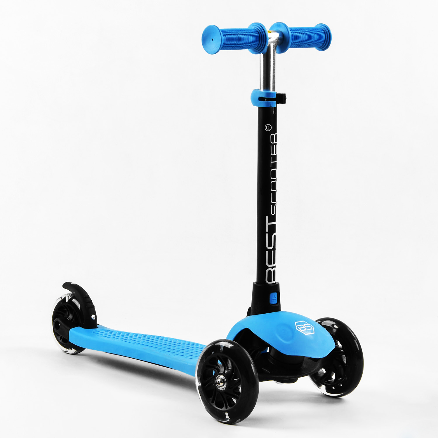 Самокат-велобіг 3 в 1 Best Scooter 31х12х55-69 см Блакитний 000231637 - фото 5