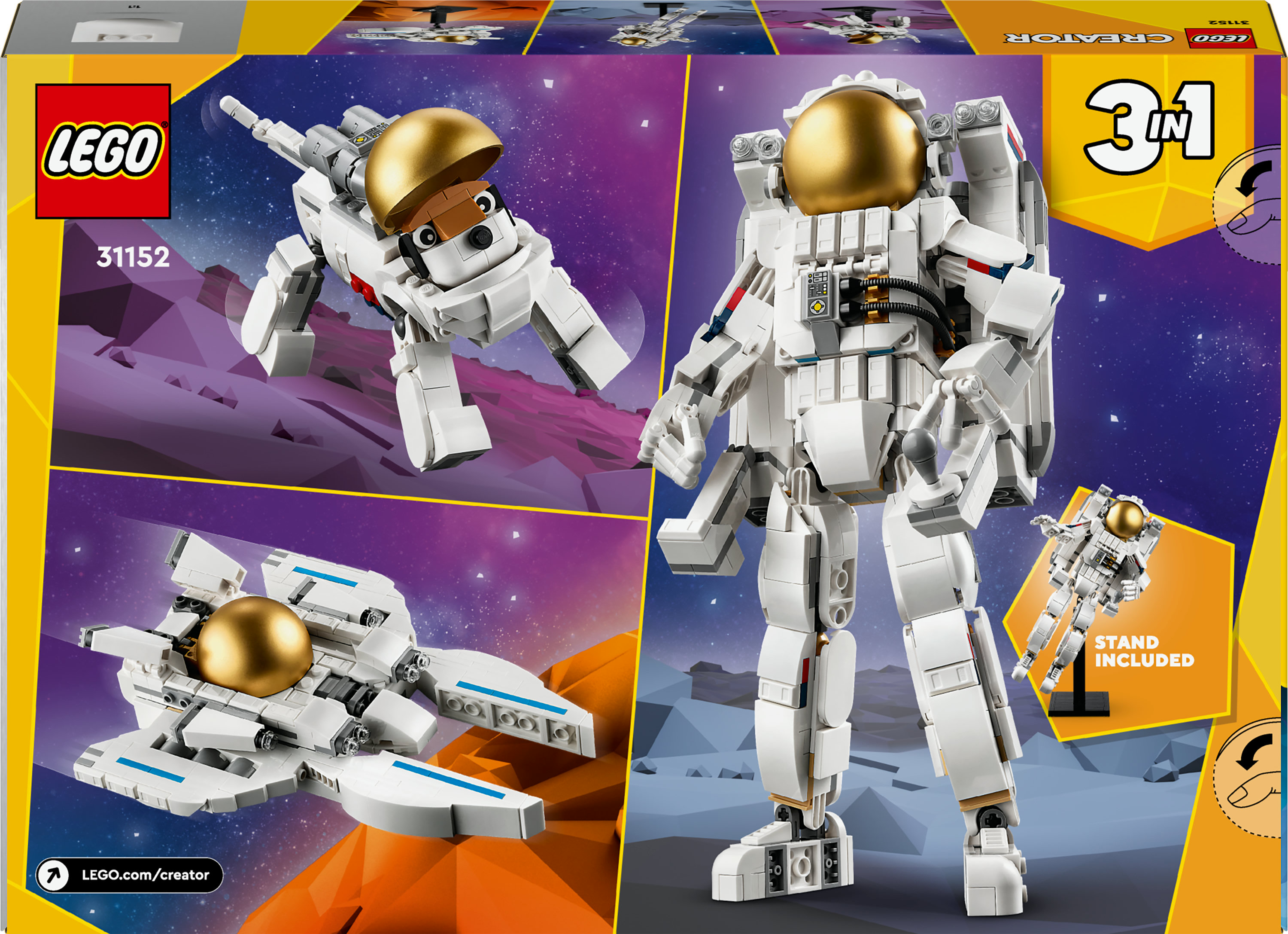 Конструктор LEGO Creator Космонавт 647 детали (31152) - фото 9