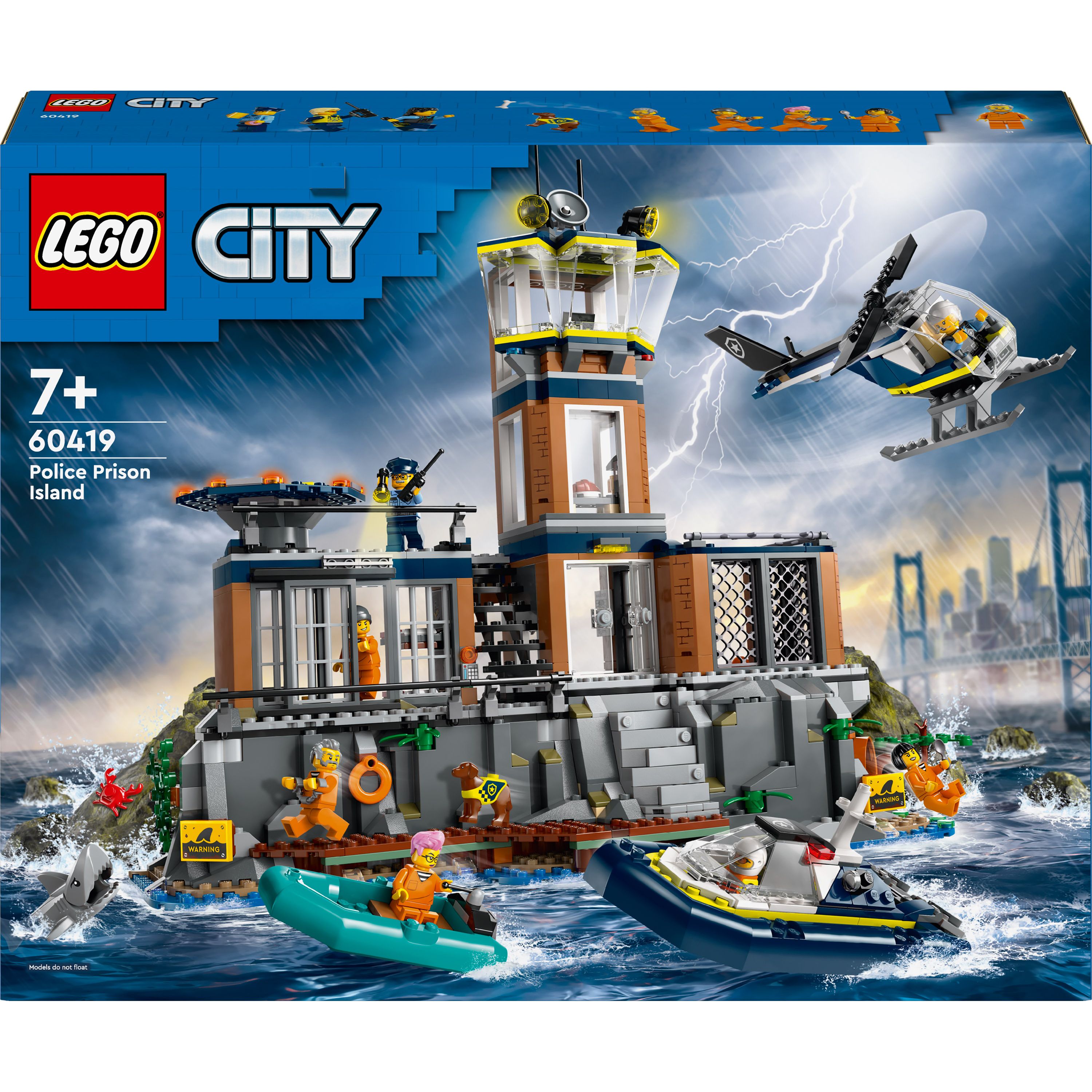Конструктор LEGO City Поліцейський острів-в'язниця 980 деталі (60419) - фото 1