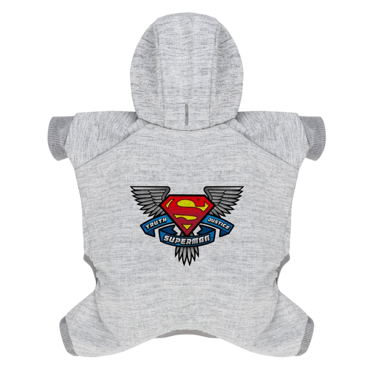 Комбінезон для собак Waudog Clothes, Супермен, правда, справедливість, софтшелл, M45 - фото 2