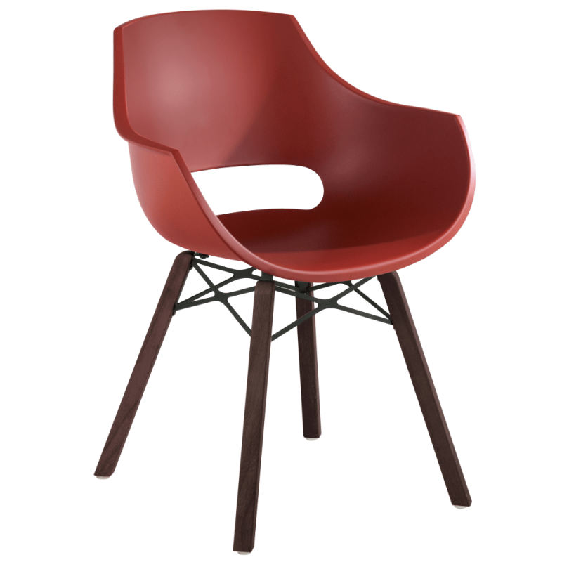Кресло Papatya Opal Wox Iroko, матовый красный (4823052300272) - фото 1