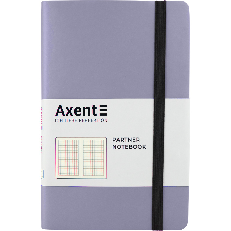 Книга записна Axent Partner Soft A5- в клітинку 96 аркушів срібляста (8206-34-A) - фото 1