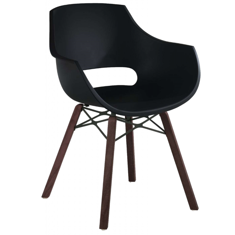 Кресло Papatya Opal Wox Iroko, матовый черный (4823052301330) - фото 1