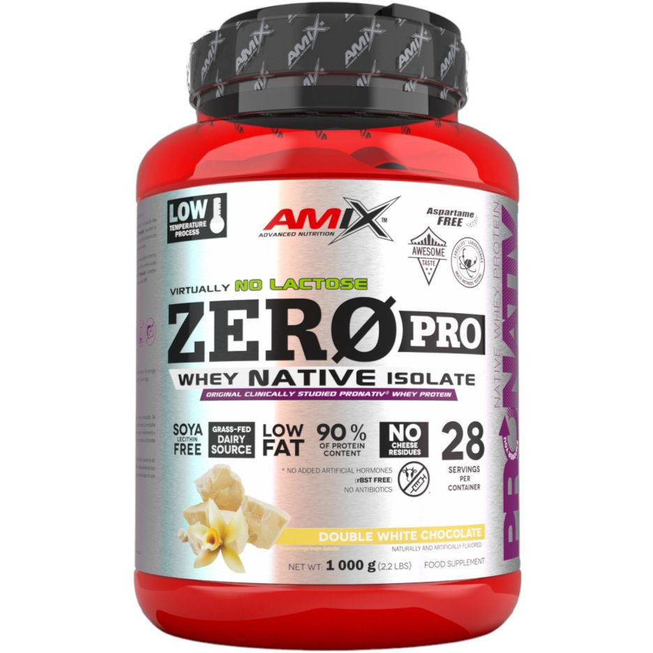 Протеин Amix ZeroPro Protein Двойной белый шоколад 1 кг (818066) - фото 1