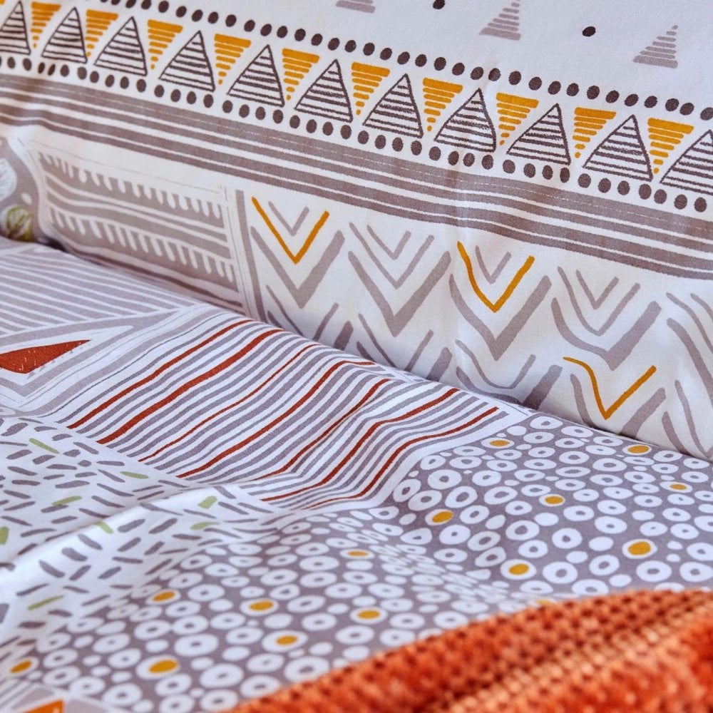 Набір постільна білизна з покривалом піке Karaca Home Halig, євро, помаранчевий, 5 предметів (svt-2000022316583) - фото 4