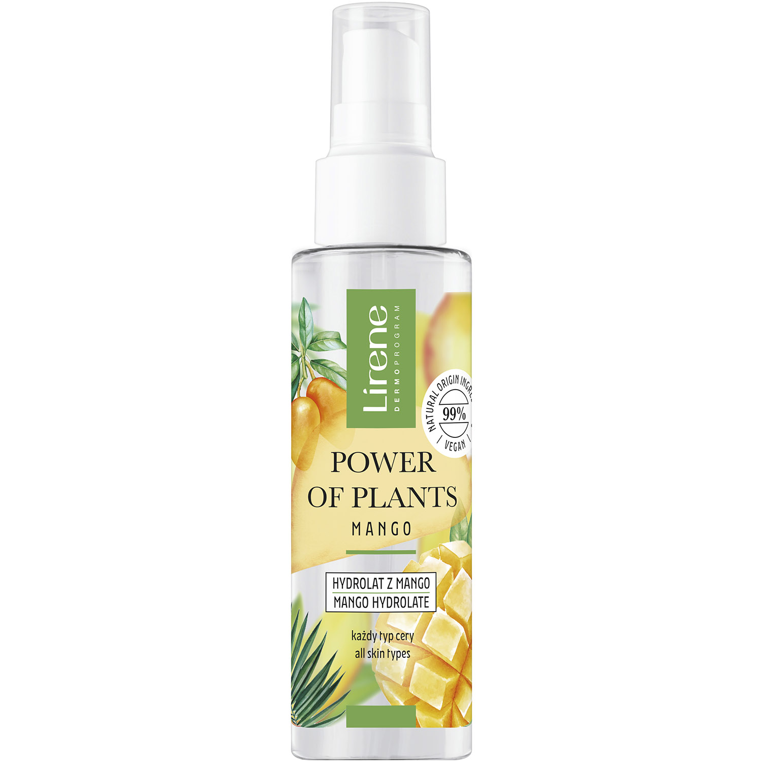 Гідролат для обличчя Lirene Power Of Plants Mango Hydrolate 100 мл - фото 1