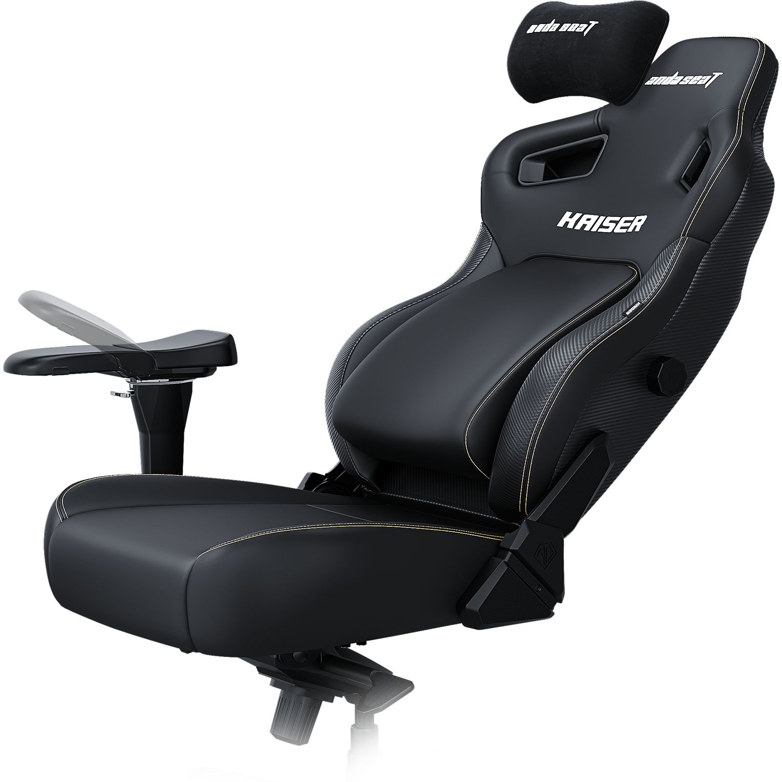 Кресло игровое Anda Seat Kaiser 4 Size XL Black Premium PVC (AD12YDDC-XLL-20-B-PV/C) - фото 2