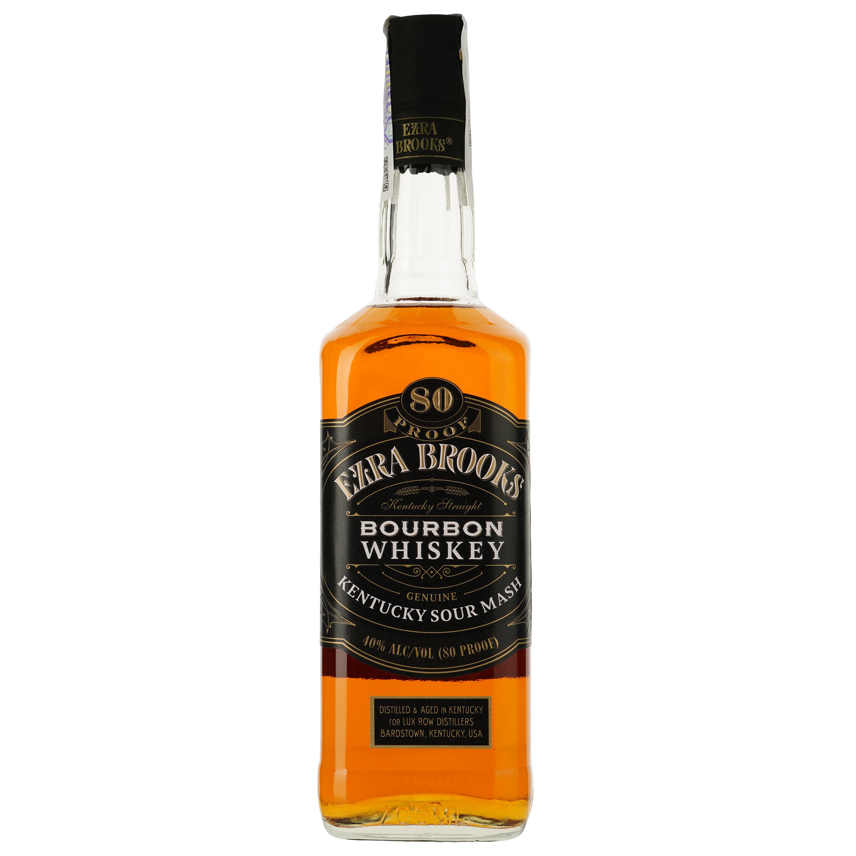 Виски Ezra Brooks Black Label Kentucky Bourbon, 40%, 0,7 л - фото 1