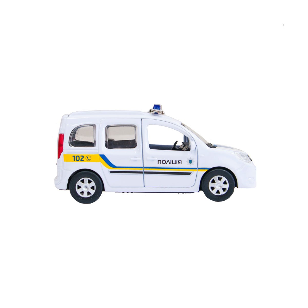Автомодель Technopark Renault Kangoo Поліція, білий (KANGOO-P (FOB)) - фото 3