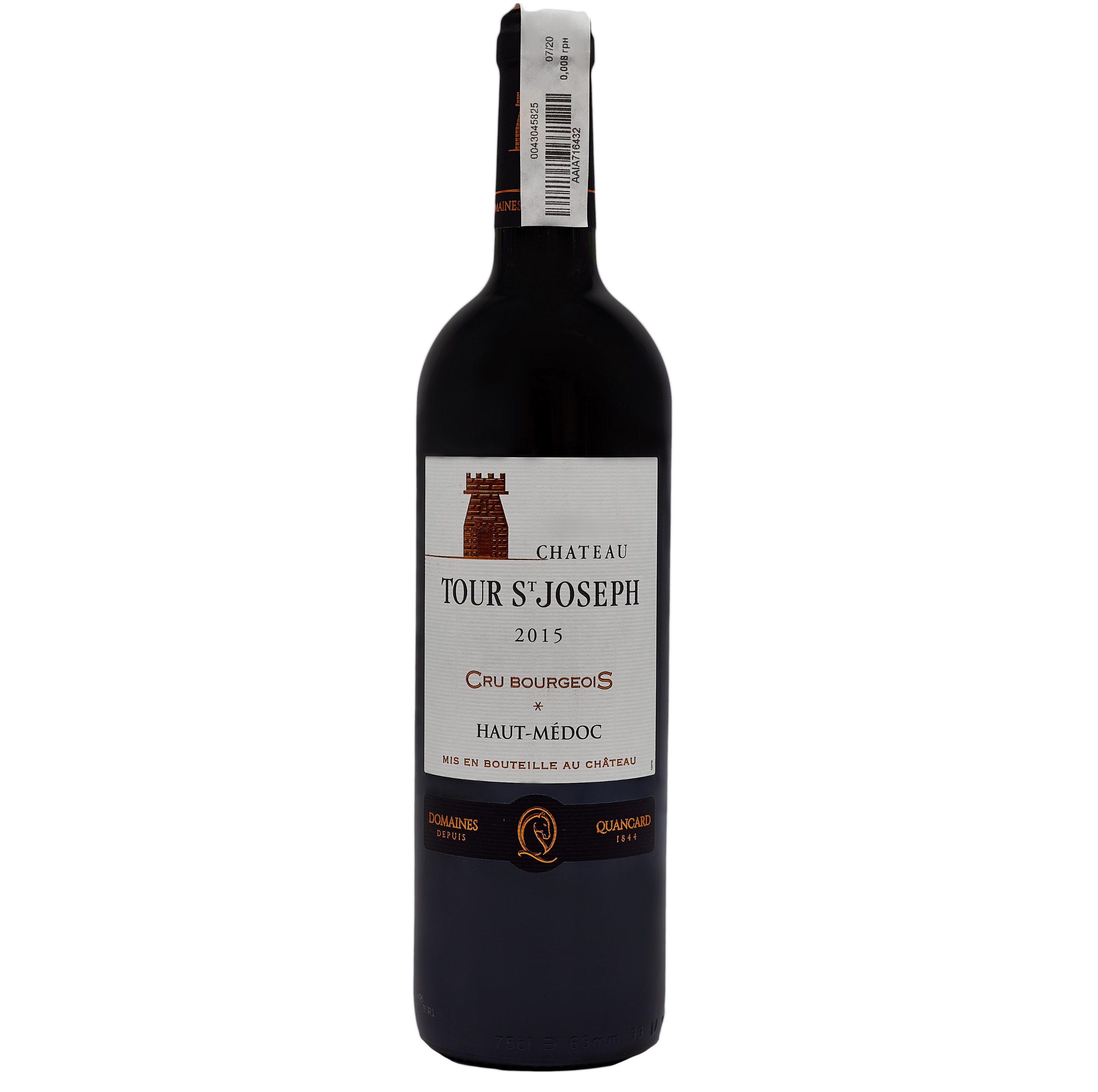 Вино Cheval Quancard Chаteau Tour St-Joseph, красное, сухое, 0,75 л - фото 1