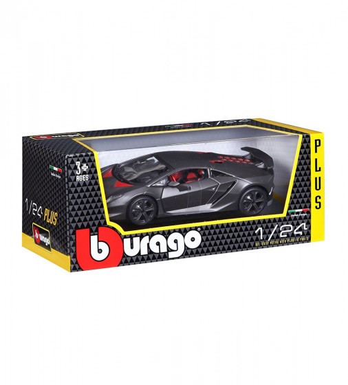 Автомодель Bburago Lamborghini Sesto Elemento 1:24 серый (18-21061) - фото 4