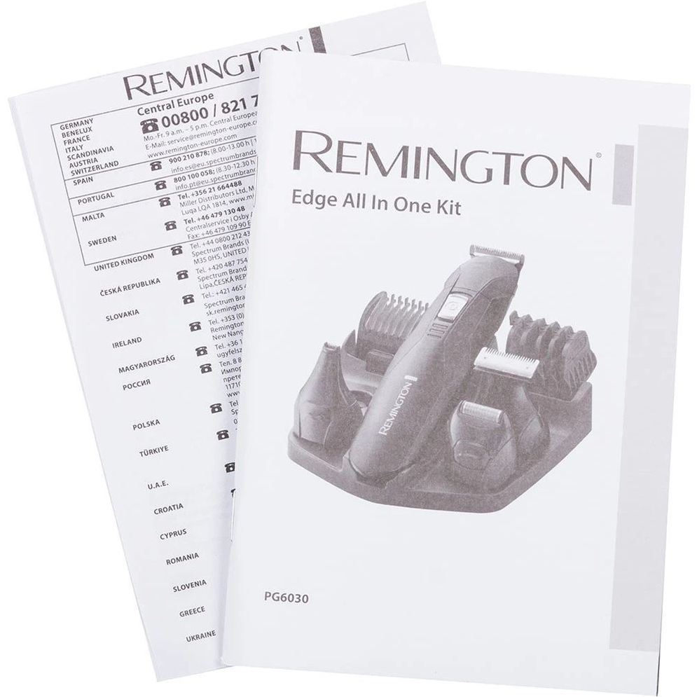 Набір для стрижки Remington Edge для бороди, вусів, голови, носа та тіла чорний (PG6030) - фото 8