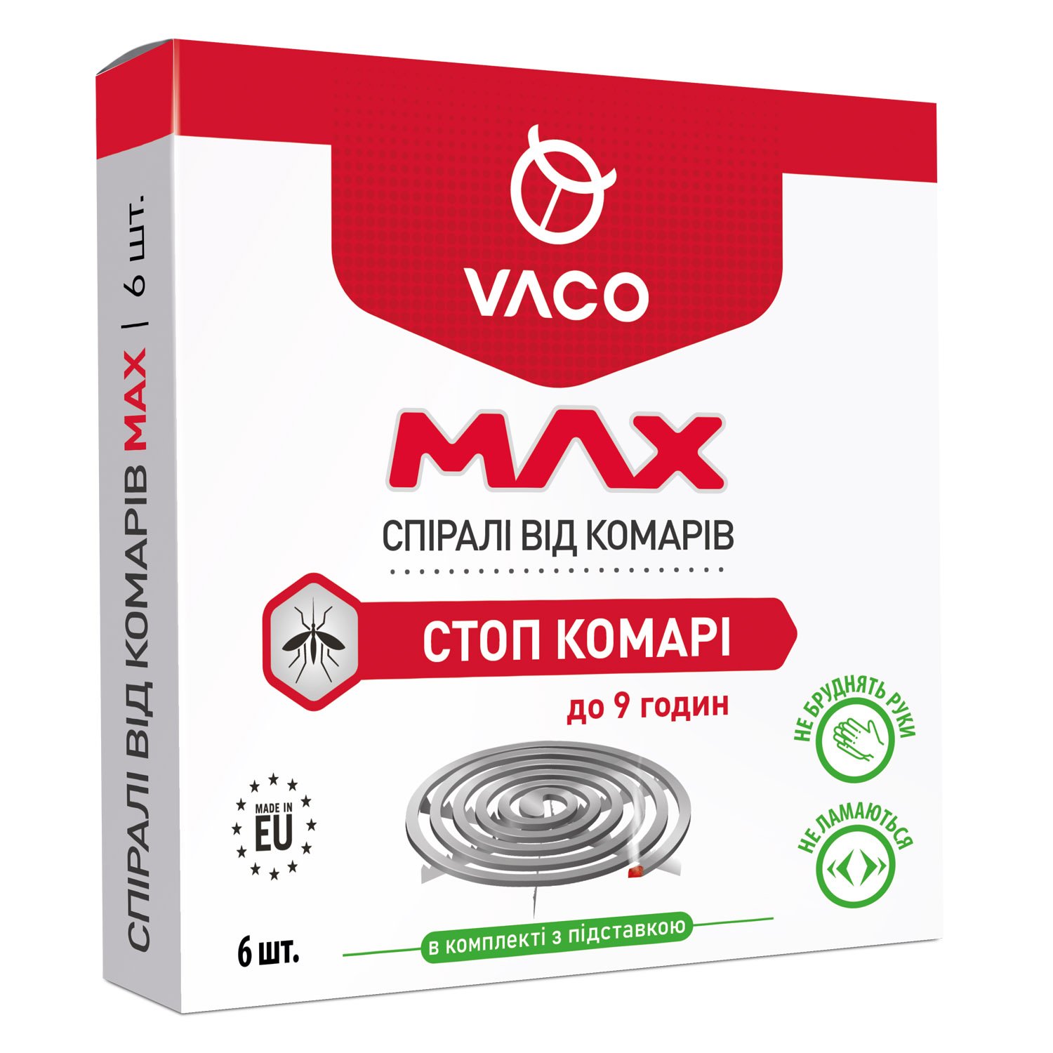 Спираль Vaco Max от комаров, 6 шт. - фото 1