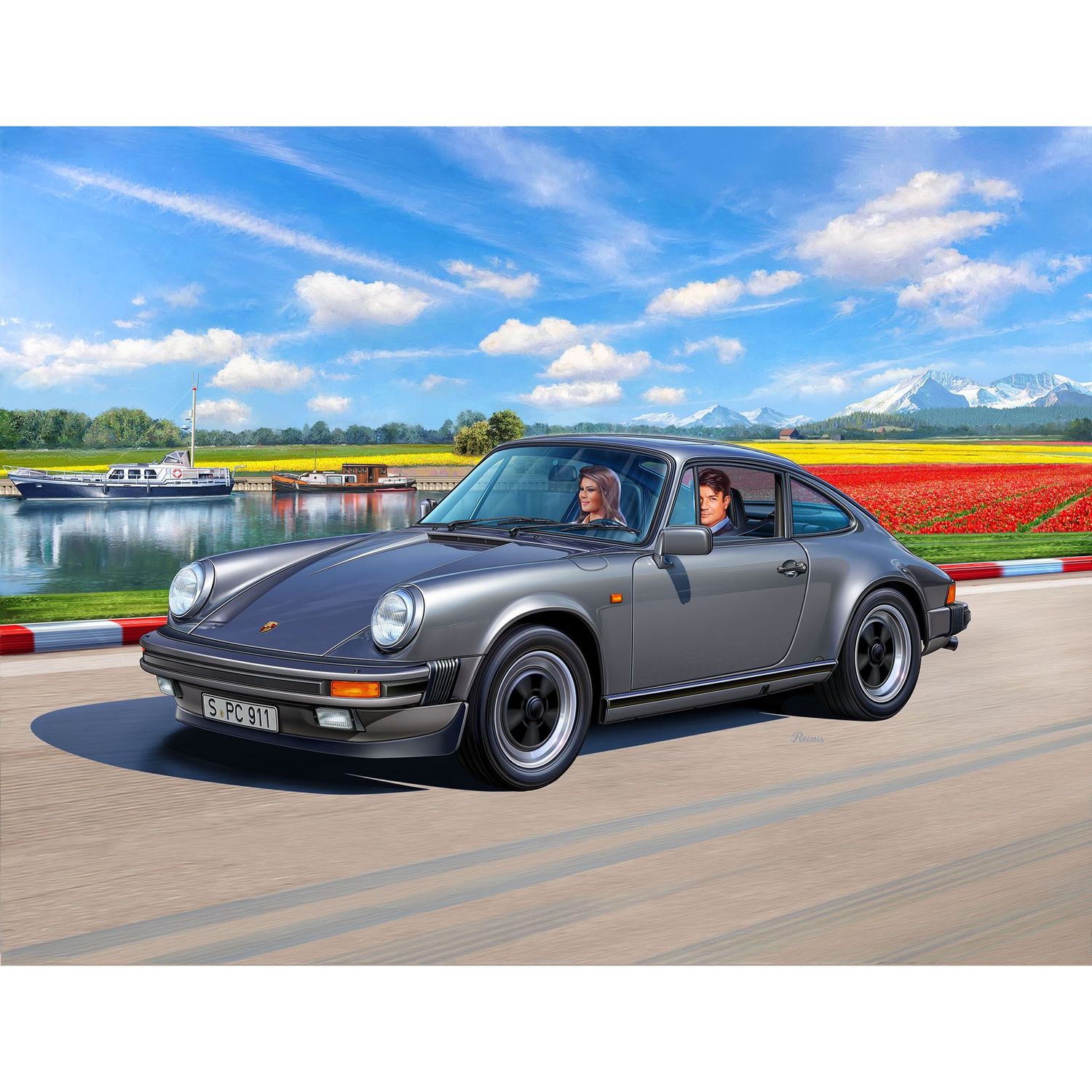 Сборная модель Revell Автомобиль Porsche 911 Carrera 3.2 Coupe уровень 3, масштаб 1:24, 109 деталей (RVL-67688) - фото 11