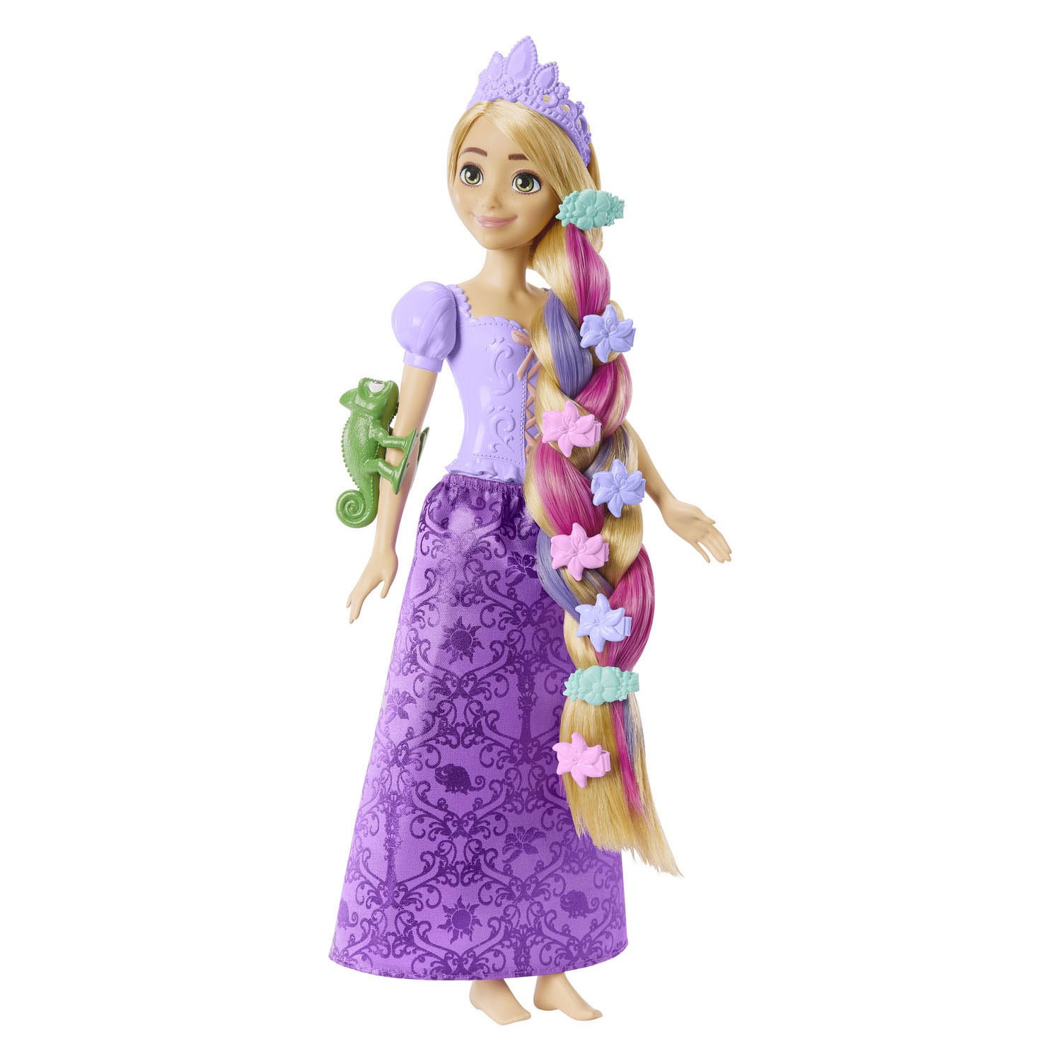 Ігровий набір з лялькою Disney Princess Рапунцель Фантастичні зачіски, 27 см (HLW18) - фото 4