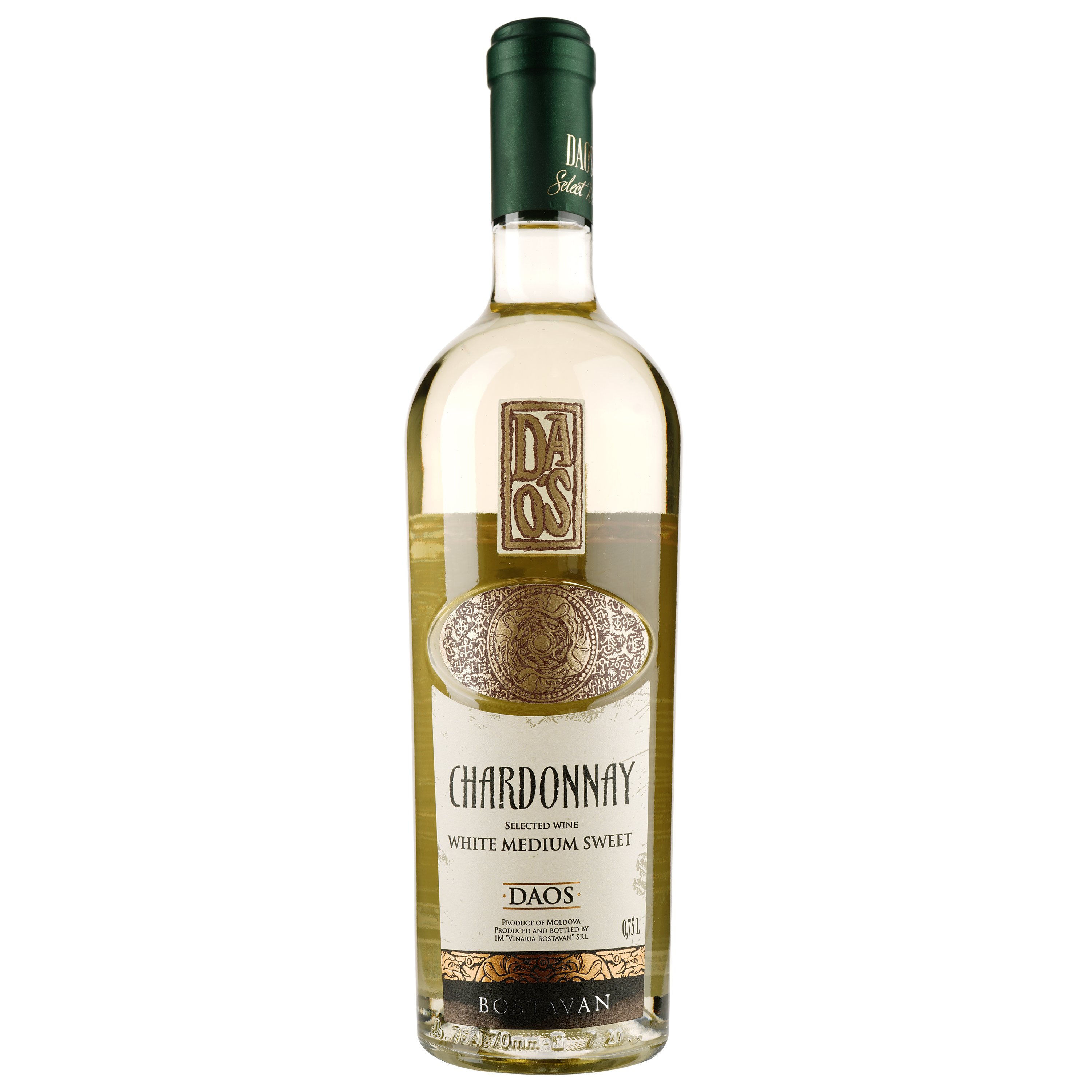 Вино Bostavan DAOS Chardonnay, 12%, 0,75 (755059) - фото 1