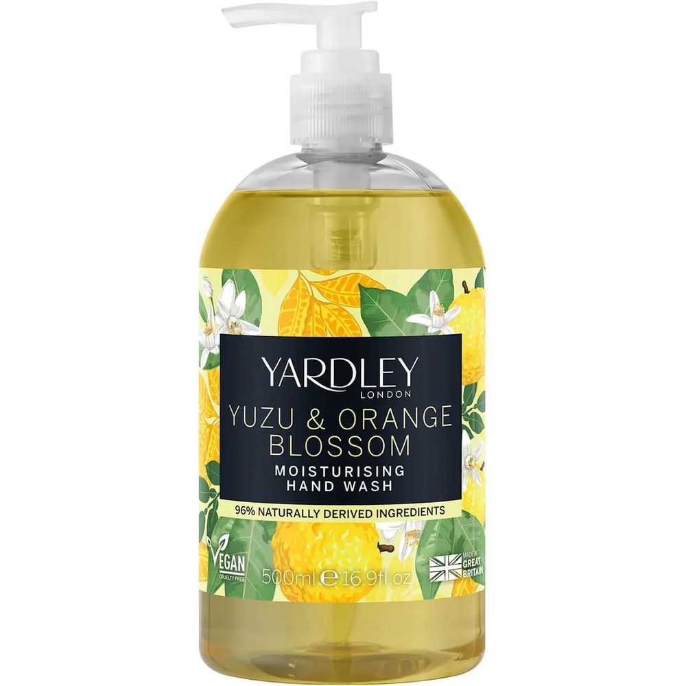 Жидкое мыло для рук Yardley London Yuzu&Orange Blossom Moisturising Hand Wash, 500 мл - фото 1