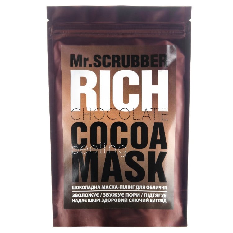 Маска-пілінг для обличчя Mr.Scrubber Rich Chocolate Cocoa Peeling mask, 100 г - фото 1