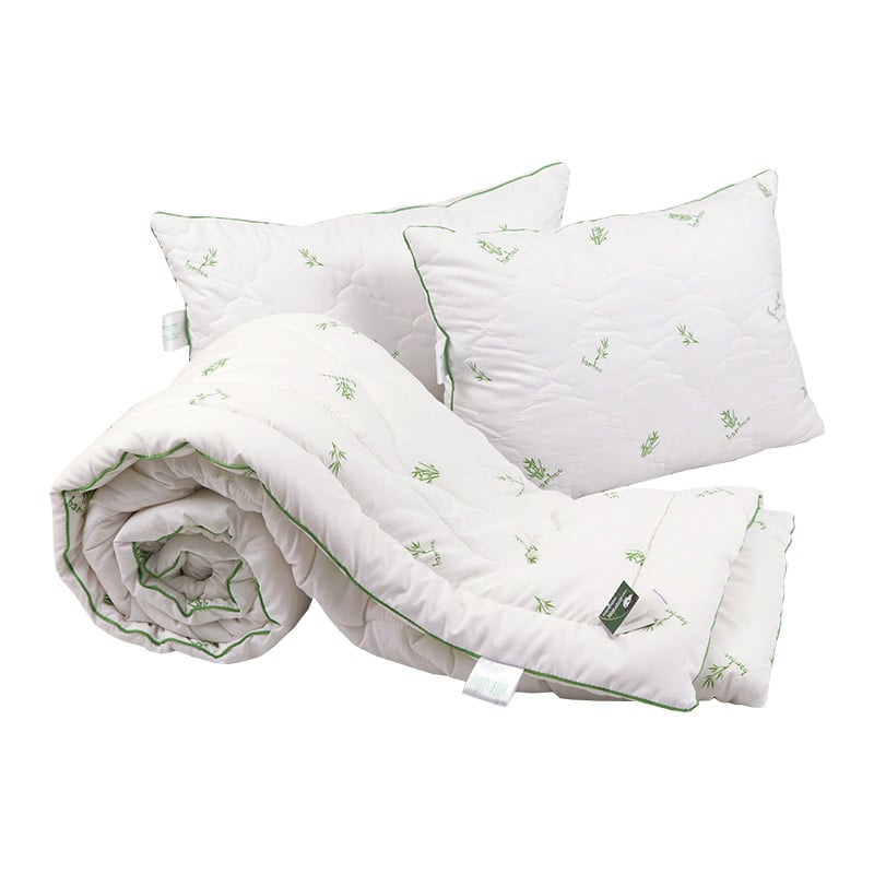 Одеяло c подушкой Руно Bamboo Style, 172х205 см, 50х70 см, белое (172.52_Bamboo Style) - фото 1