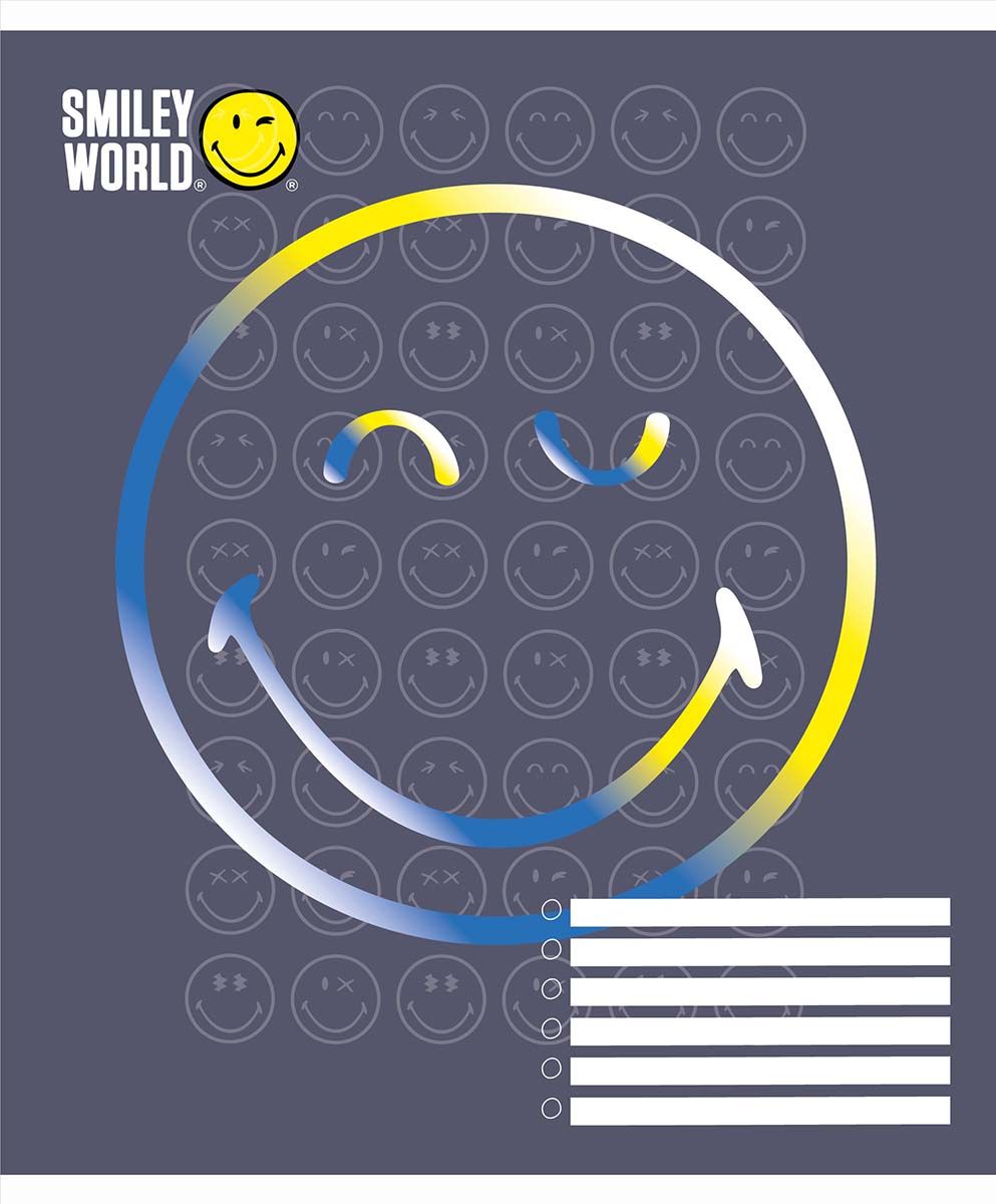 Набір зошитів Yes Smiley world, в клітинку, 18 аркушів, 25 шт. (766334) - фото 3