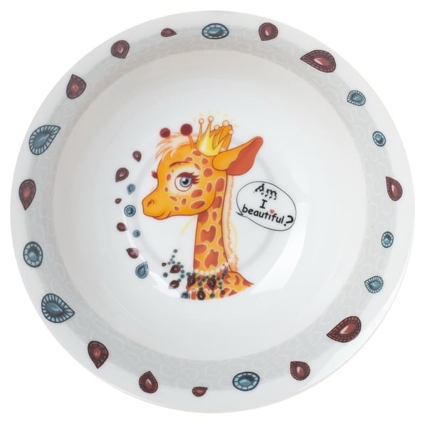 Набір дитячого посуду Limited Edition Pretty Giraffe, 3 предмети (C389) - фото 3