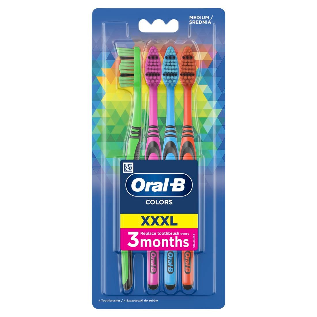 Зубные щетки Oral-B Colors средняя 4 шт. - фото 3