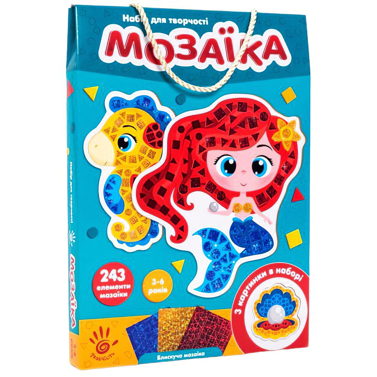 Набор для творчества Vladi Toys Блестящая мозаика. Русалочка VT4511-06 (укр) - фото 1