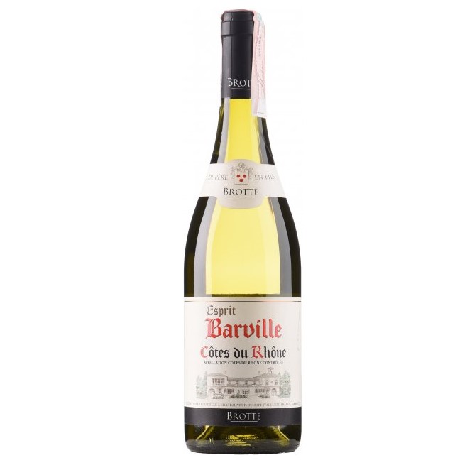 Вино Brotte Cotes du Rhone Esprit Barville Blanc, 13%, 0,75 л - фото 1