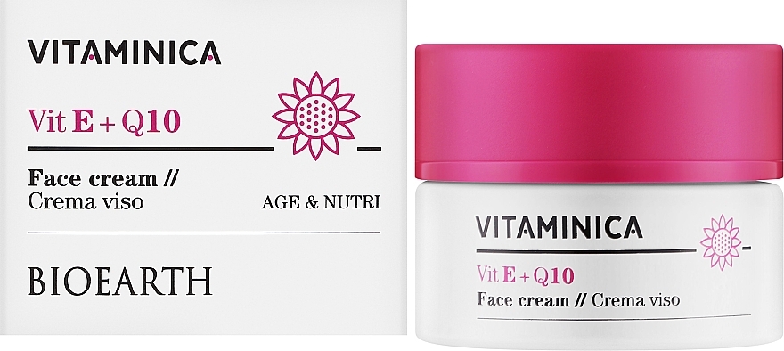 Крем для лица Bioearth Vitaminica Vit E+Q10 50 мл - фото 2