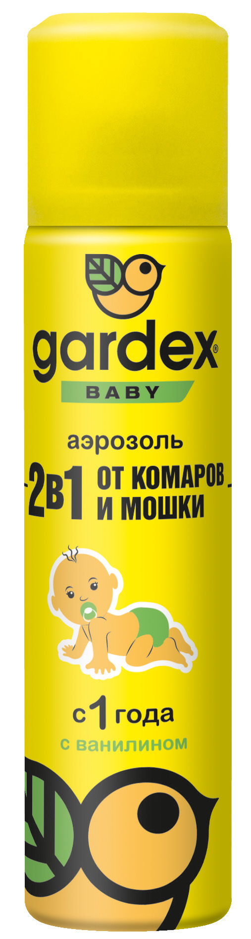 Аэрозоль от комаров и мошки Gardex Baby, 80 мл - фото 1
