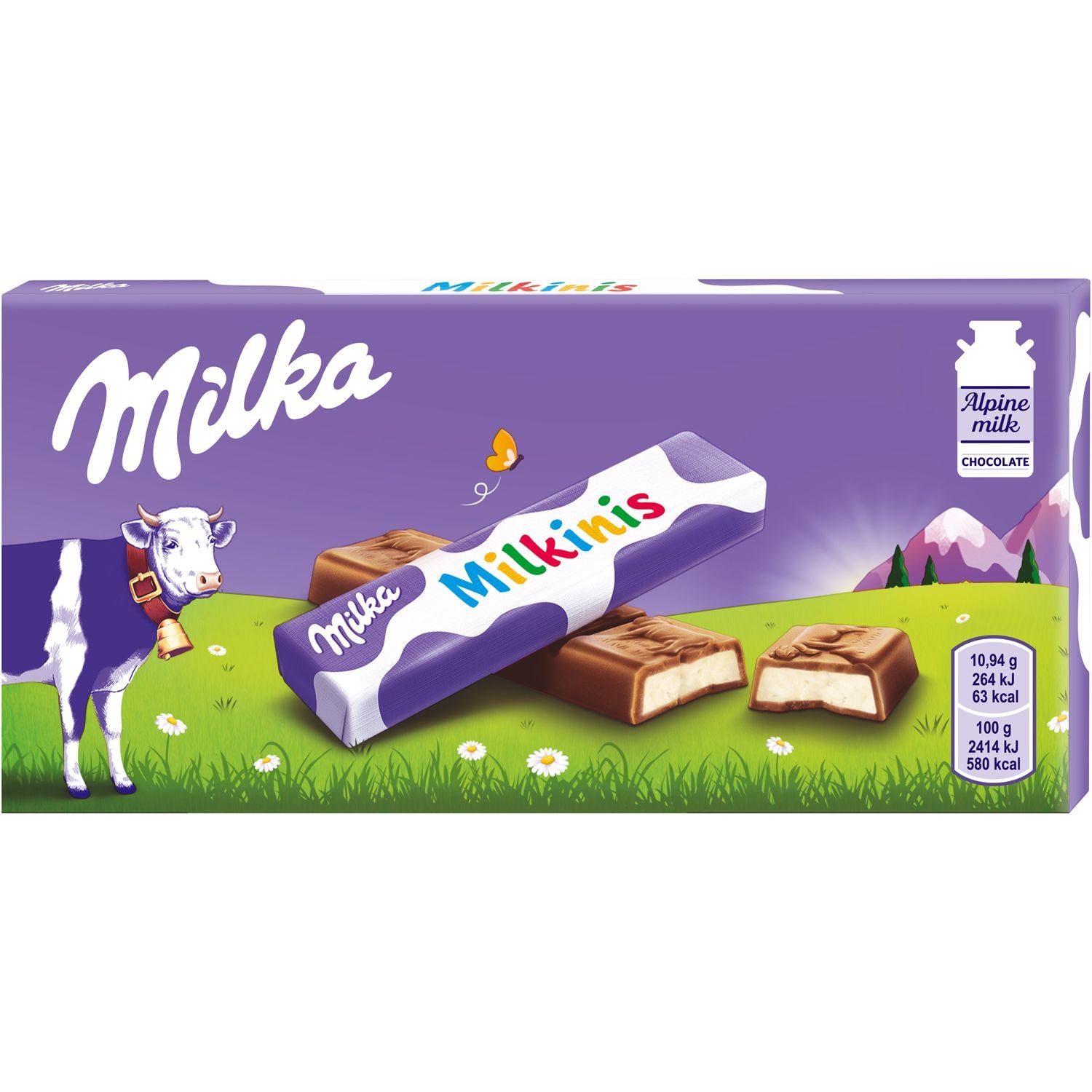 Шоколад молочний Milka Milkinis з молочною начинкою 87.5 г (444843) - фото 1