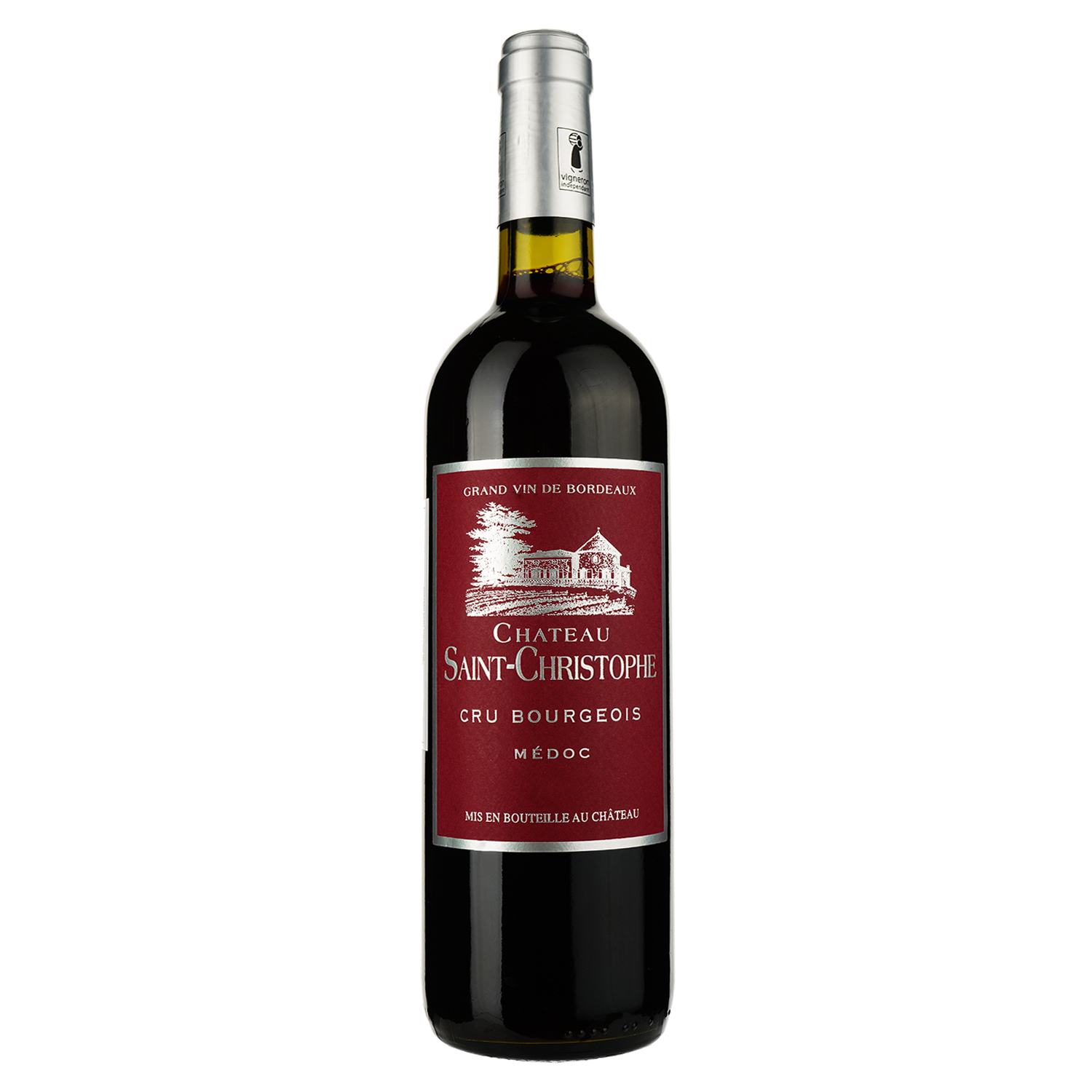 Вино LD Vins Chateau Saint Christophe A.O.C. Médoc, красное, сухое, 0,75 л - фото 1