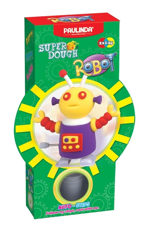 Маса для ліплення Paulinda Super Dough Robot, фіолетовий (PL-081178-4) - фото 1