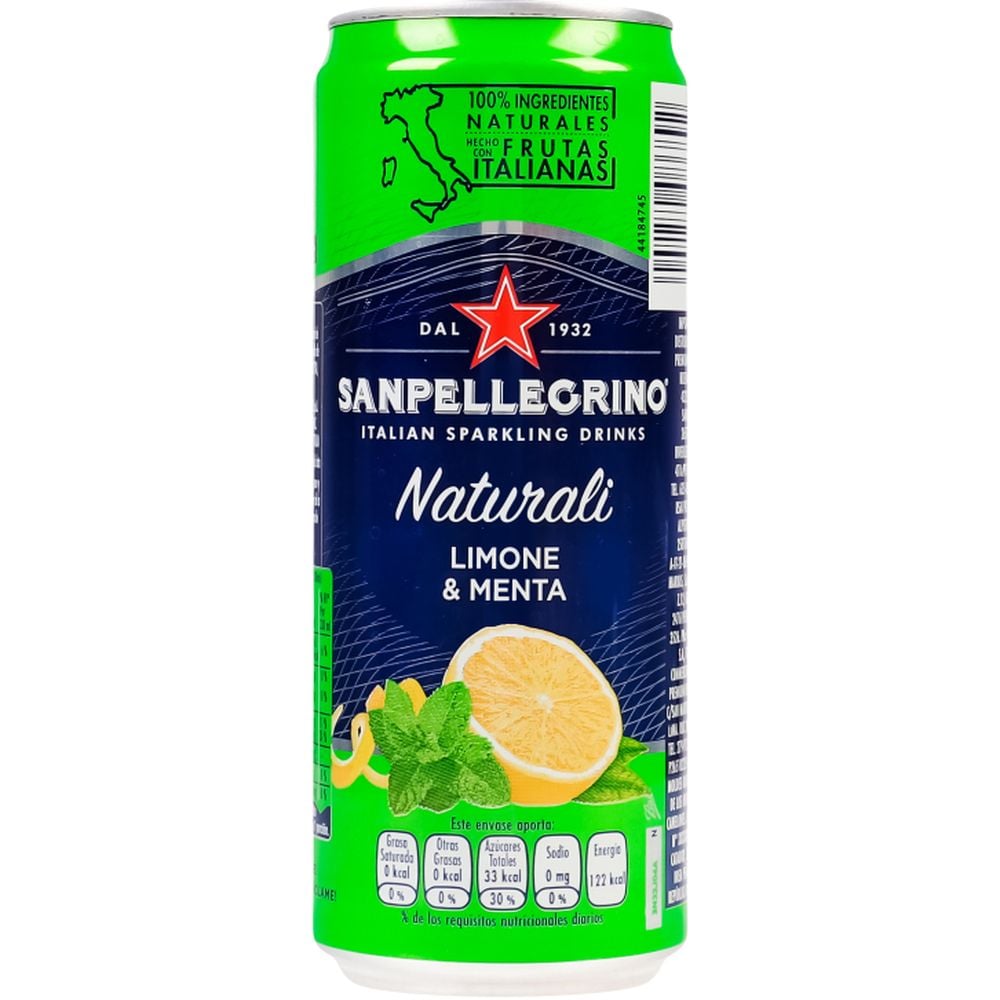 Напій Sanpellegrino Limone Menta безалкогольний 330 мл (815696) - фото 2