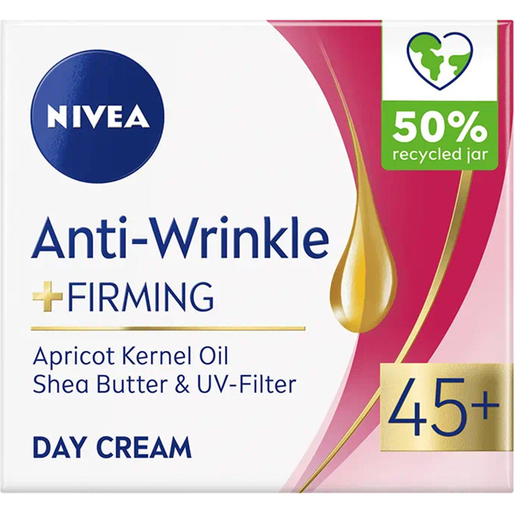 Денний крем проти зморщок + пружність Nivea Anti-wrinkle Firming 45+ 50 мл - фото 1