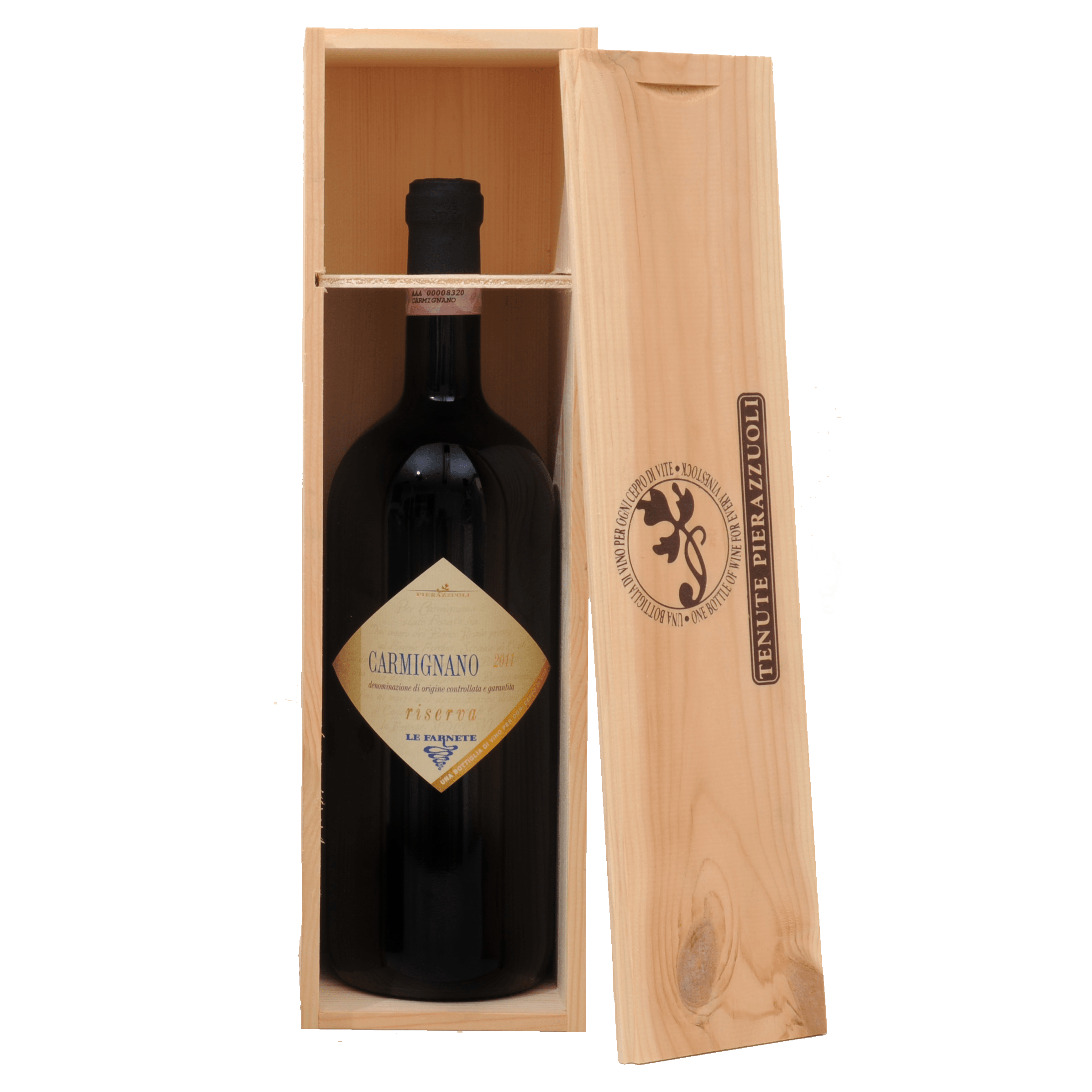 Вино Tenuta Le Farnete Carmignano Riserva, у подарунковій упаковці, червоне, сухе, 0,75 л - фото 1