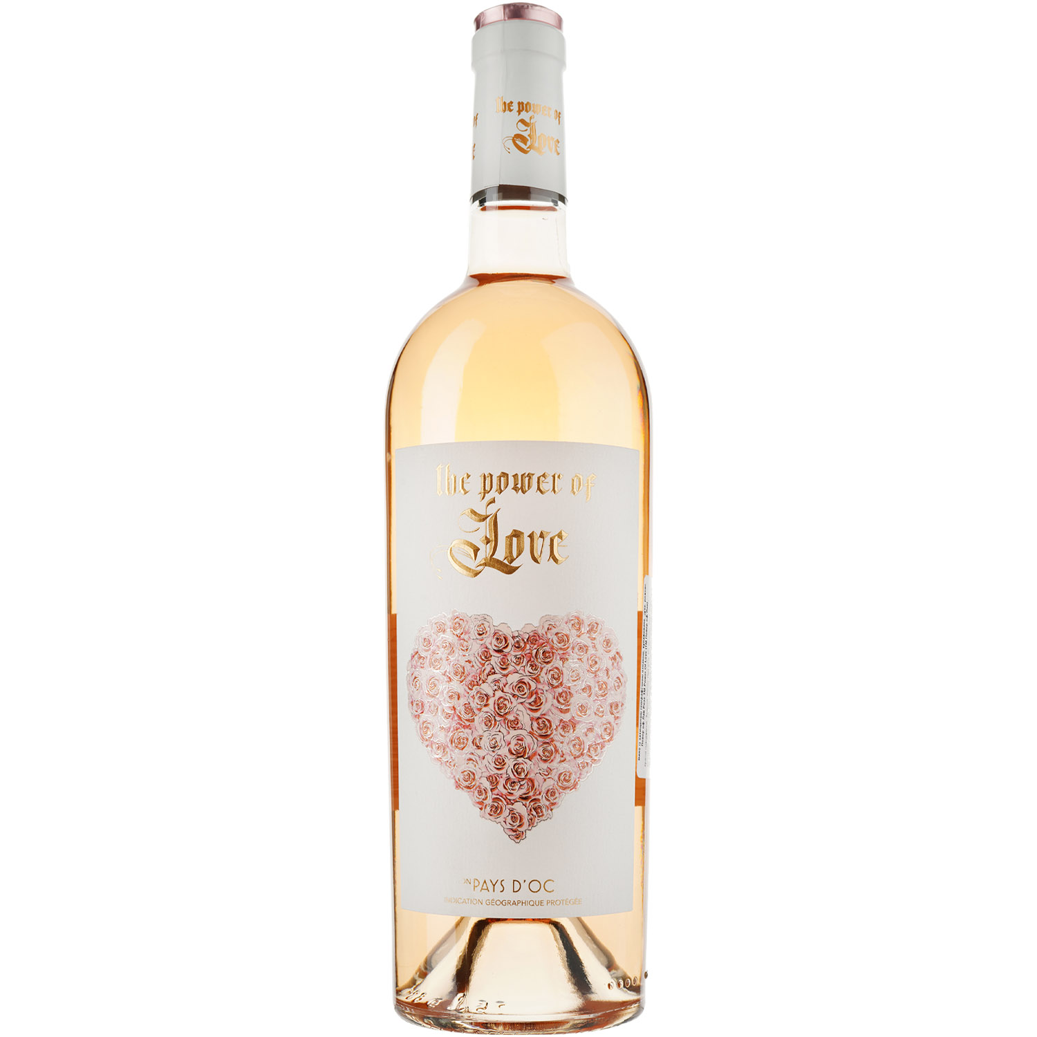 Вино Power Of Love Rose IGP Pays D'Oc, розовое, сухое, 0,75 л - фото 1