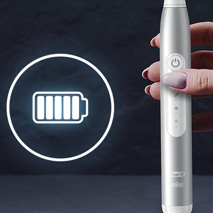 Электрическая звуковая зубная щётка Oral-B Pulsonic Slim Luxe 4500 + футляр, серебро - фото 5