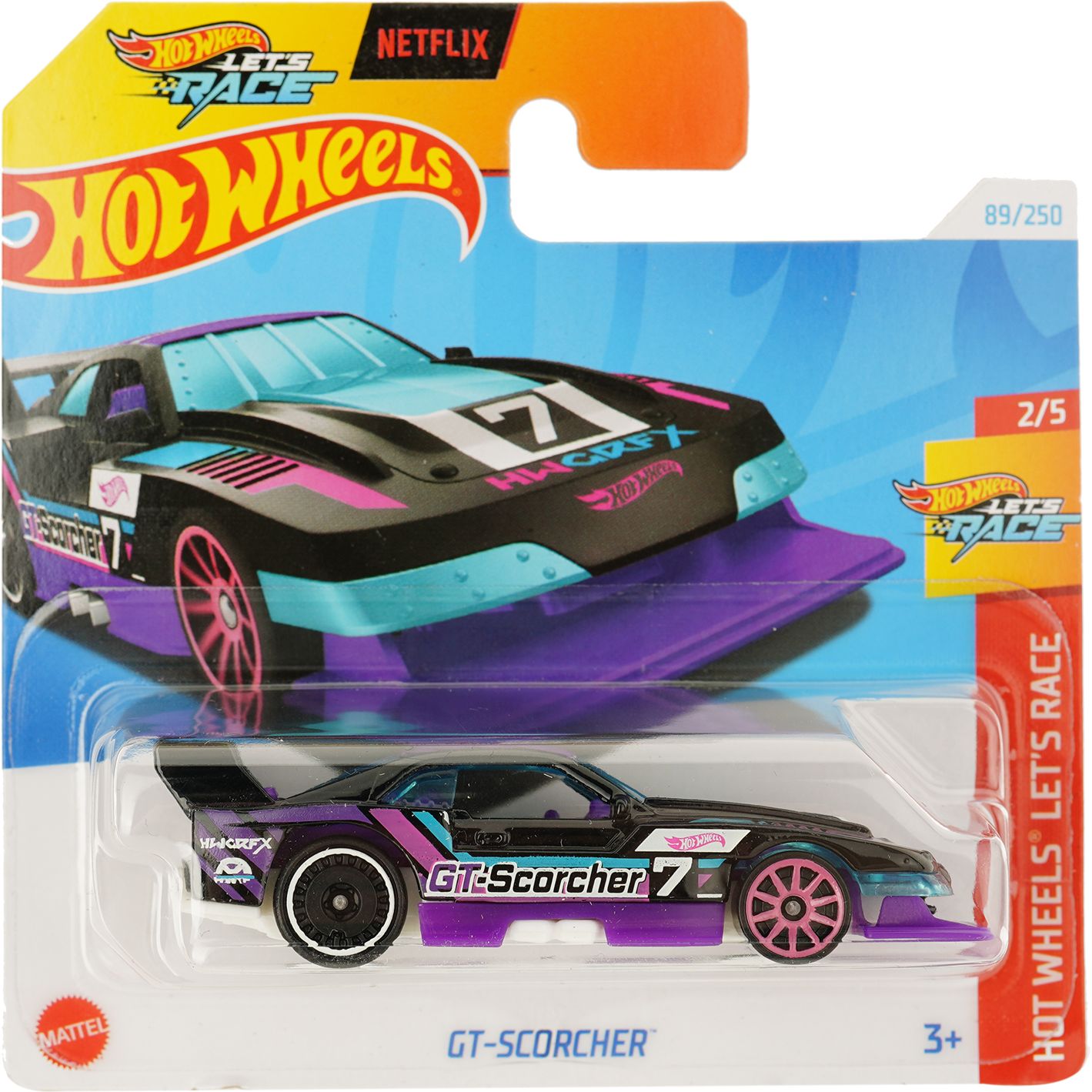 Базовая машинка Hot Wheels Let's Race GT-Scorcher фиолетовая (5785) - фото 1