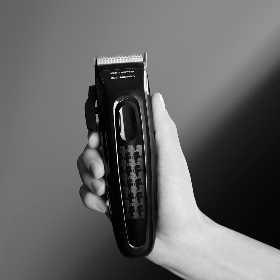 Машинка для стрижки волос Rowenta x Karl Lagerfeld Perfect Line, черная (TN152LF0) - фото 6