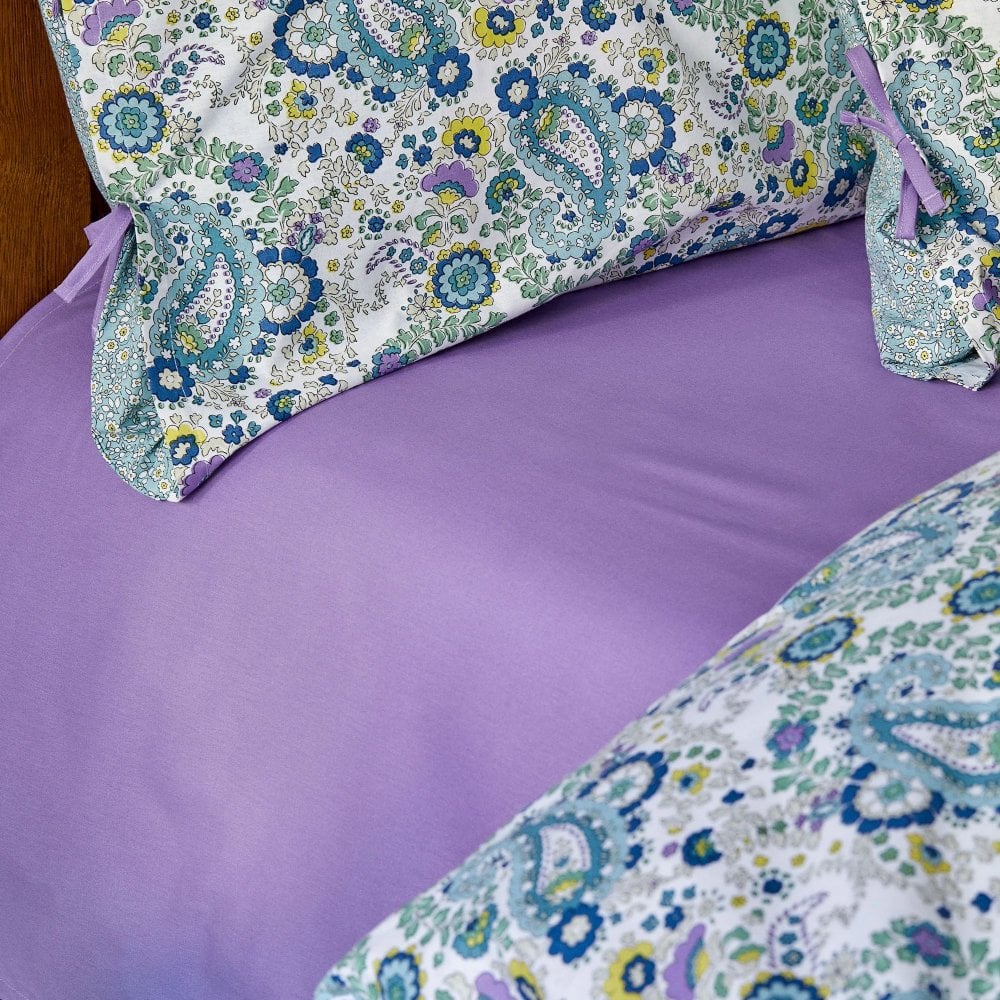Комплект постельного белья Sarah Anderson Fanny mavi, ранфорс, евростандарт, голубой, 4 предмета (svt-2000022305228) - фото 3