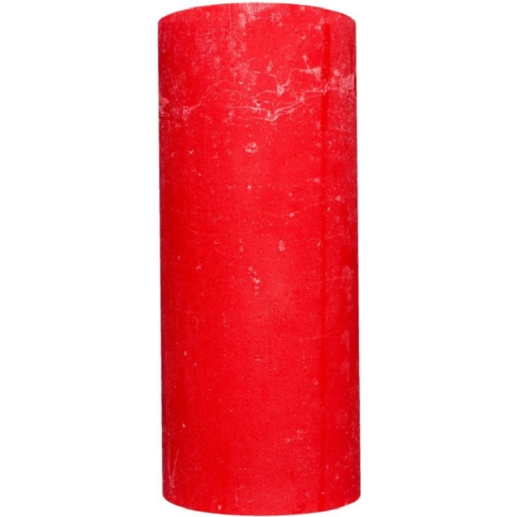 Свічка Pragnis Рустик, 8,5х20 см, червона (C8520-125) - фото 1