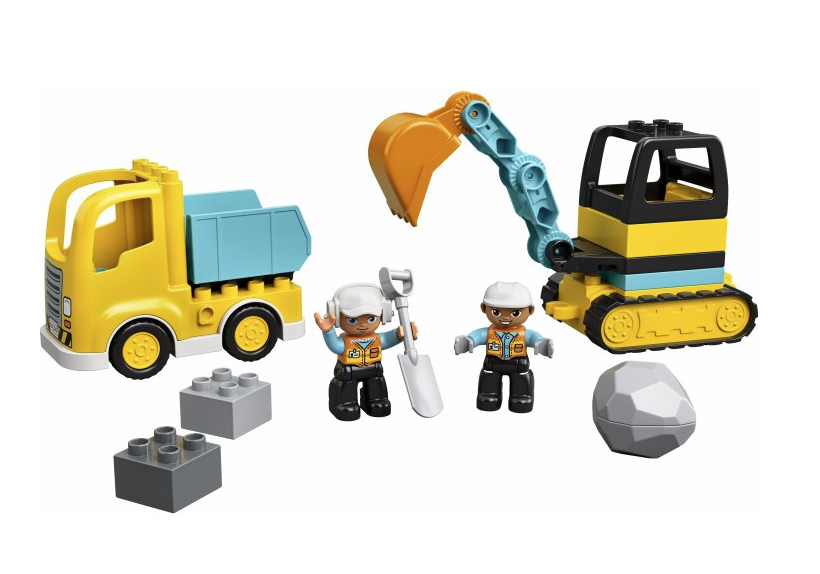 Конструктор LEGO DUPLO Town Вантажівка і гусеничний екскаватор, 20 деталей (10931) - фото 3