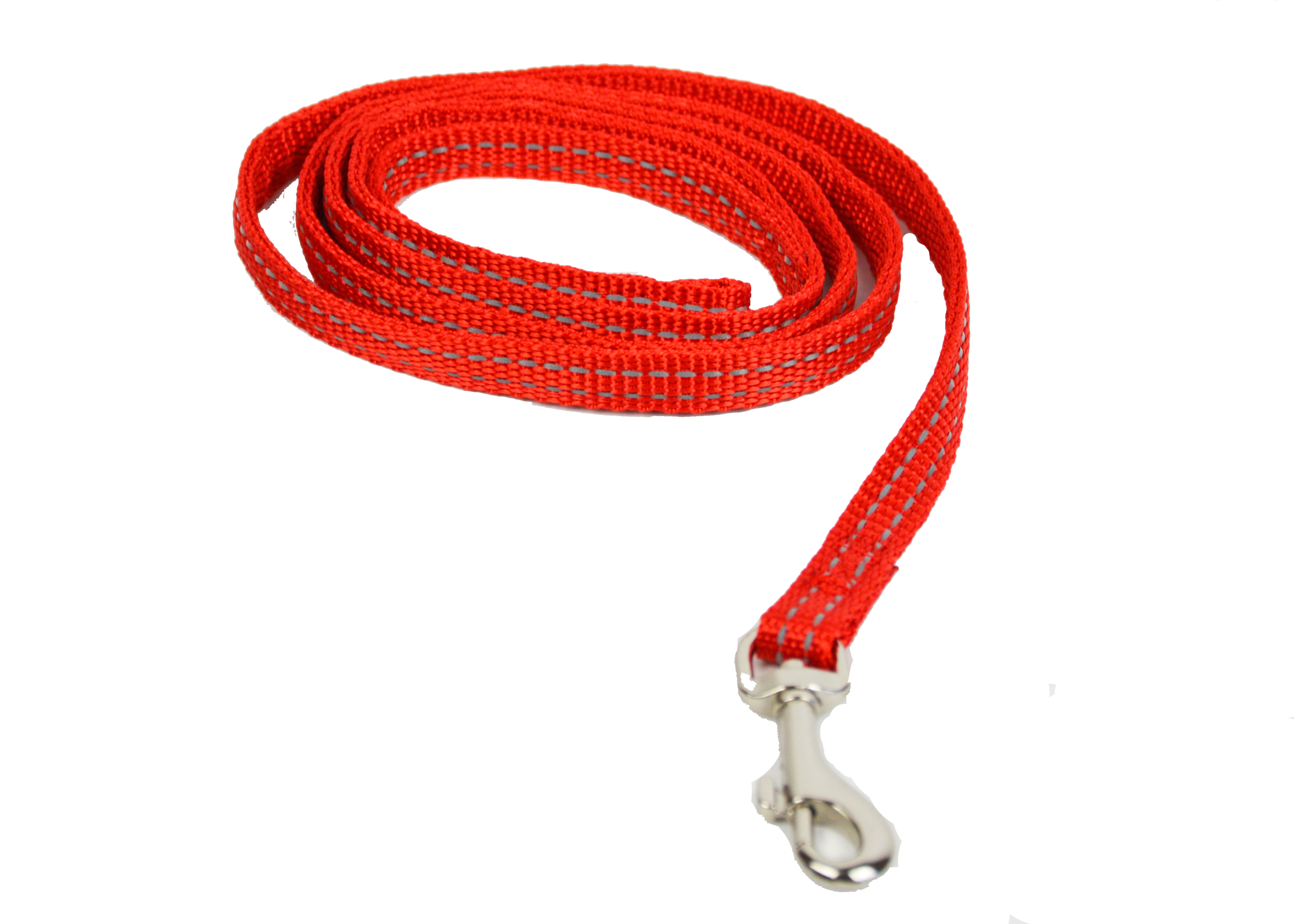 Повідець для собак Croci Soft Reflective світловідбивний, м'який, 120х1 см, яскраво-червоний (C5179719) - фото 1