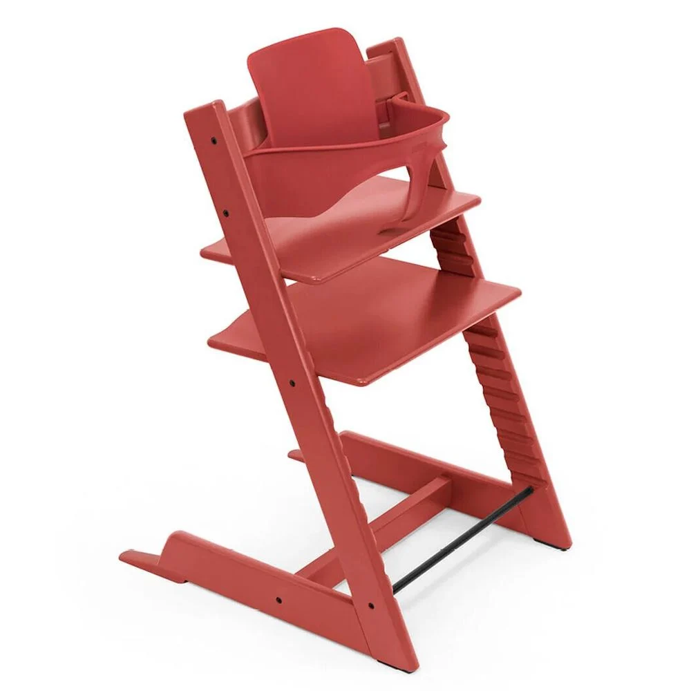 Набор Stokke Baby Set Tripp Trapp Warm Red: стульчик и спинка с ограничителем (k.100136.15) - фото 1
