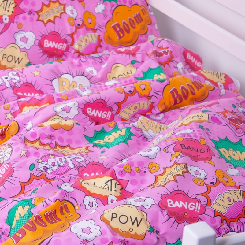 Комплект постельного белья MirSon Kids Time 17-0512 Bombs pink, детский - фото 4