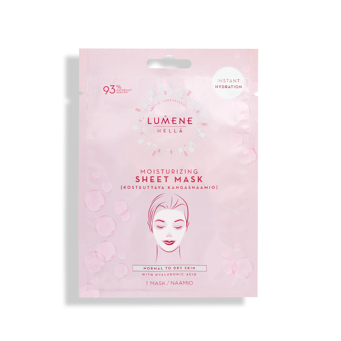 Зволожуюча маска для обличчя Lumene Hella Moisturizing Sheet Mask, 1 шт. (8000019186882) - фото 1