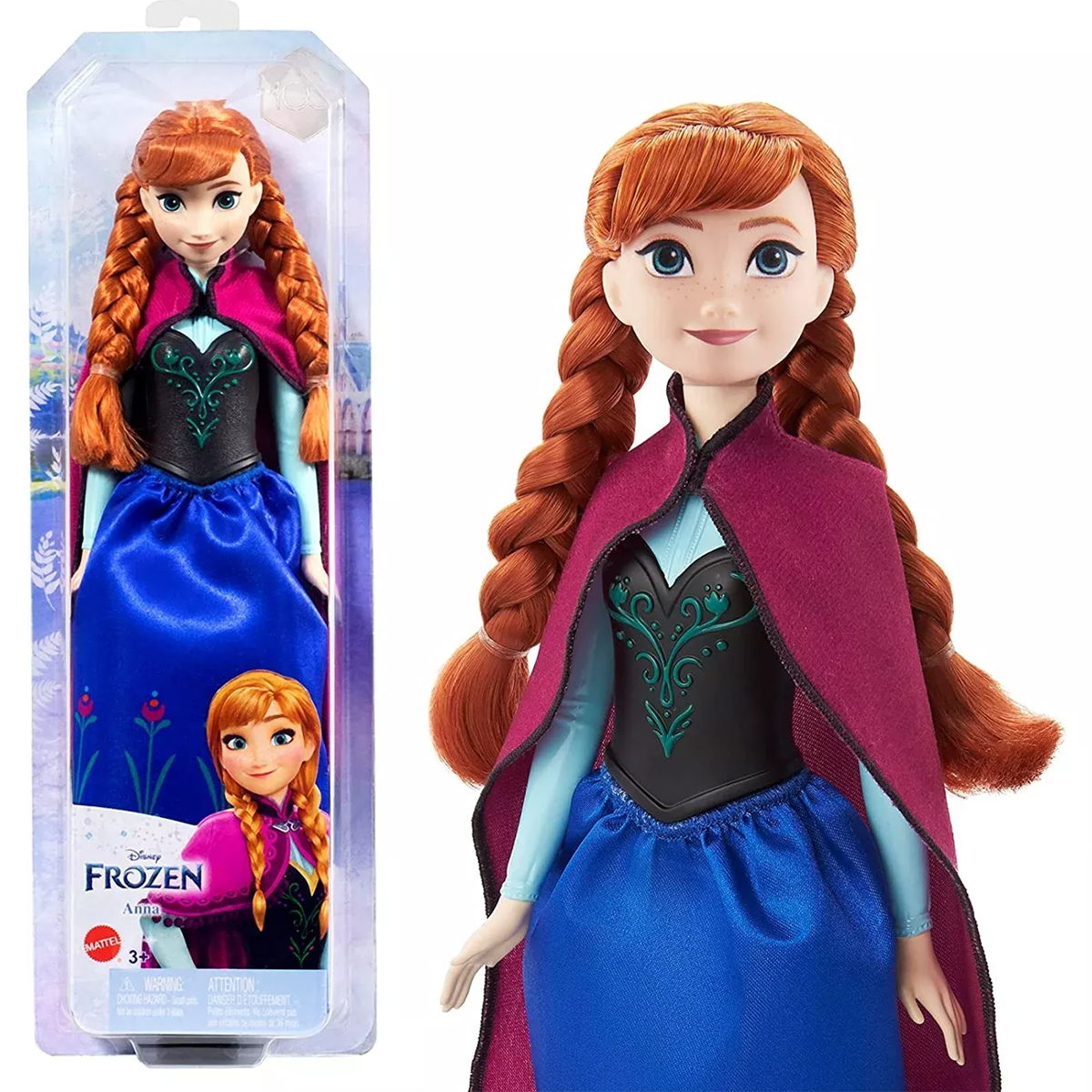 Лялька-принцеса Disney Frozen Анна, в накидці, 29,5 см (HLW49) - фото 5
